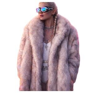 Oversized Vegan Fur Festival Coat